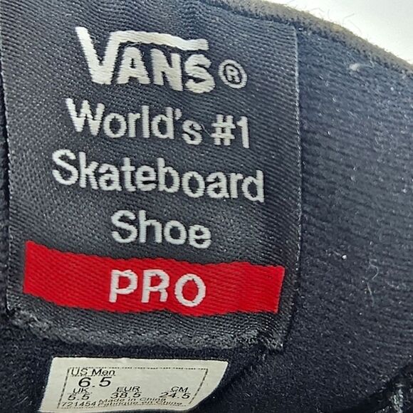 Vans Kyle Walker Pro Coral Snake Shoes Size 6.5 Mens Black Leather Skateboard - Picture 10 of 11